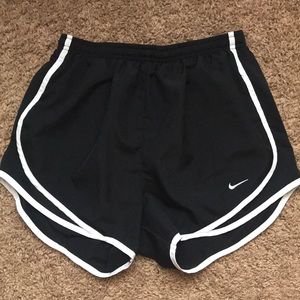 Black Nike Dri-Fit athletic shorts